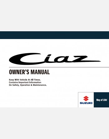 suzuki ciaz 2015 2016 2017 2018 2019 2020 & 2021 manual